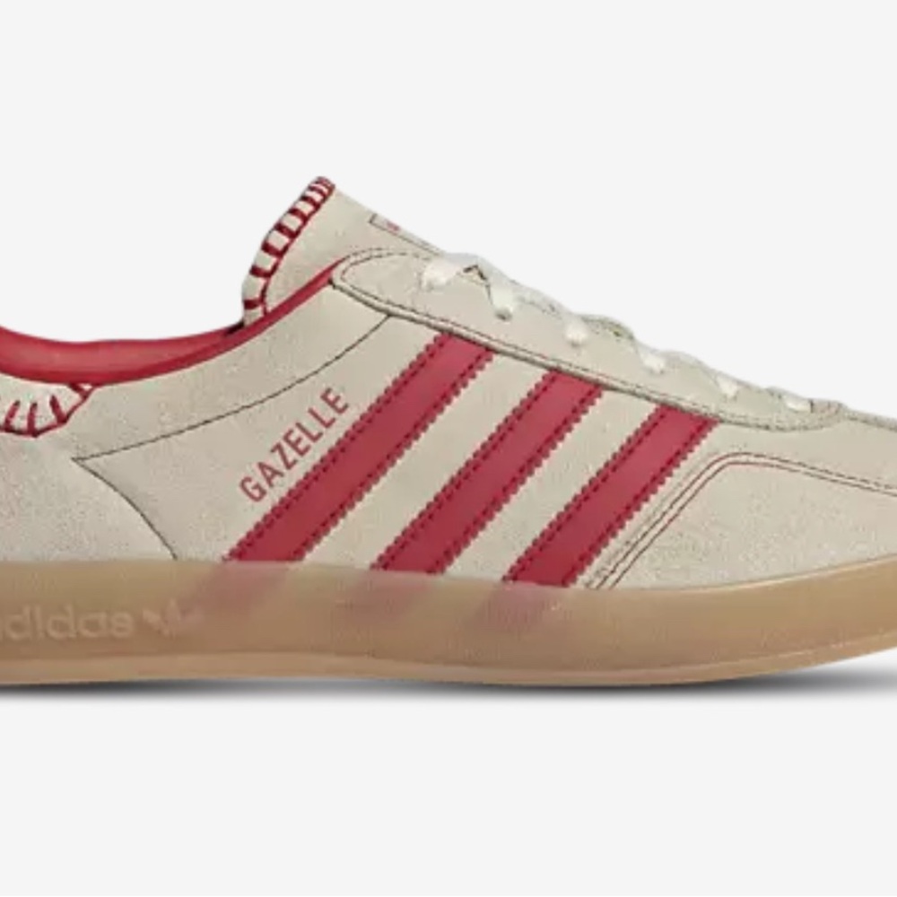 Adidas Gazelle Indoors Beige and Red Sneakers (brand new)